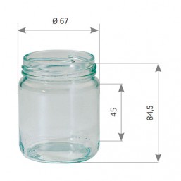 Pot en verre 250g 228ml