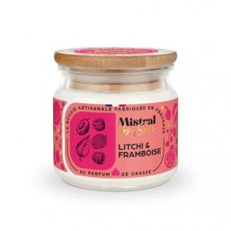 Bougie litchi framboise