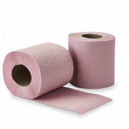 Papier WC 12 rouleaux rose