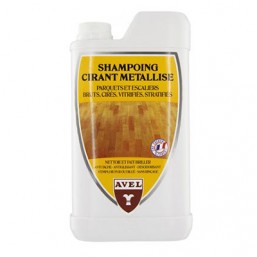 Shampoing cirant métallisant pour parquet