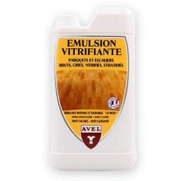 Emulsion vitrifiante pour parquet