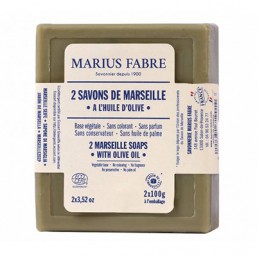 Lot de 2 savonettes sdm vert 100g